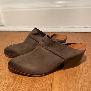 *New* Brown Leather & Suede Clog